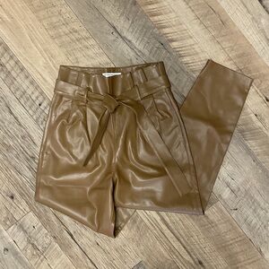 Amanda Uprichard Brown Cropped Pants